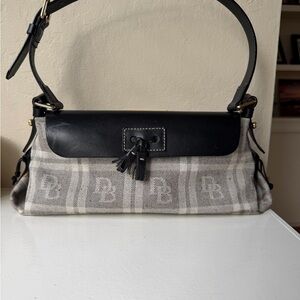 Dooney & Bourke Black and Gray Shoulder Bag